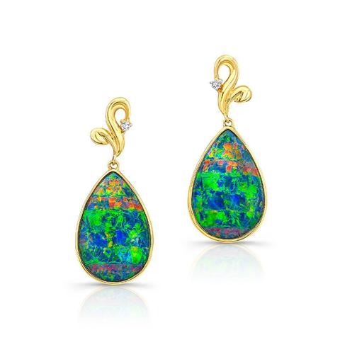 Opal Dangle Earrings