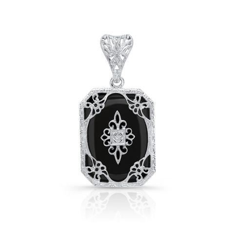 White Gold Gemstone pendant