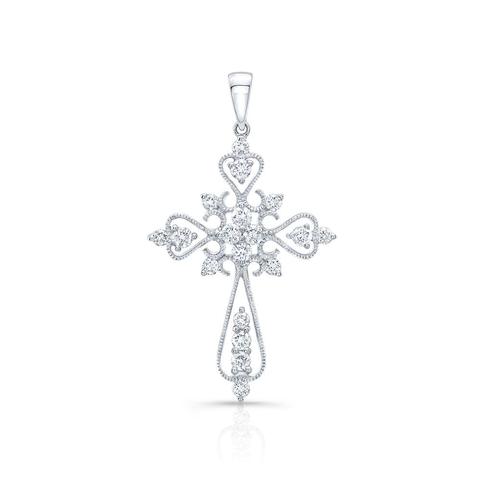 White Gold Cross Pendant