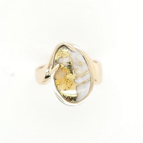 Gold and Quartz Ring